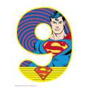 Superman Number 9 Edible Icing Image